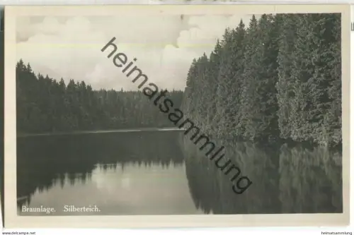 Braunlage - Silberteich - Foto-Ansichtskarte - Verlag Hans Rudolphi Braunlage 30er Jahre