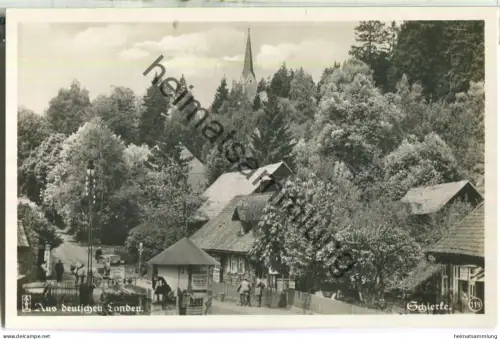 Schierke - Strassenansicht - Foto-Ansichtskarte - Verlag Carl Friedrich Fangmeier Magdeburg 30er Jahre