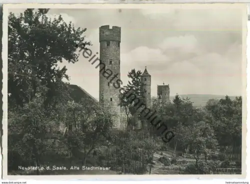 Neustadt - Alte Stadtmauer - Verlag Josef Schmitt Neustadt 30er Jahre