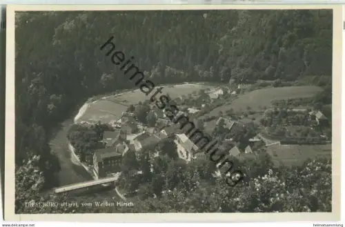 Treseburg vom Weissen Hirsch - Foto-Ansichtskarte - Verlag Emil Mros Altenbrak