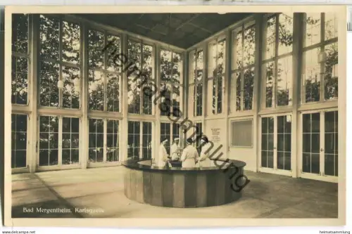Bad Mergentheim - Karlsquelle - Foto-Ansichtskarte - Fotohaus Löhr Bad Mergentheim - gel. 1936