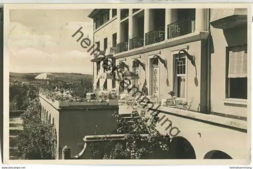 Bad Mergentheim - Sanatorium Taubertal - Terrasse - Foto-Ansichtskarte - Fotohaus Löhr Bad Mergentheim - gel. 1936
