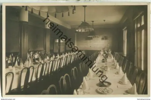 Bad Mergentheim - Sanatorium Taubertal - Speisesaal - Foto-Ansichtskarte - Fotohaus Löhr Bad Mergentheim - gel. 1936