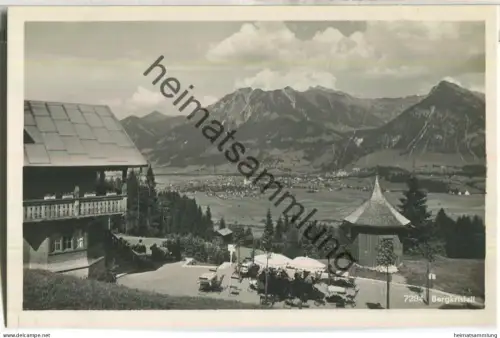 Cafe-Restaurant Bergkristall am Höllwiesenweg - Oberstdorf - Foto-Ansichtskarte - Verlag J. Heimhuber 30er Jahre