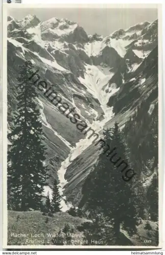 Bacher Loch - Wildes Männle - Anstieg zum Waltenberger Haus - Foto-Ansichtskarte - Verlag Konrad Haas Oberstdorf