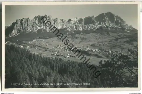 Cortina - Pomagagnon e Cristallo 30er Jahre