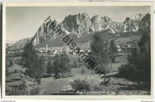 Cortina verso il Pomagagnon - Edizioni Ghedina Cortina d' Ampezzo 30er Jahre