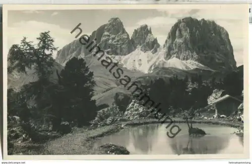 Motivo al Passo Pordoi- Foto-Ansichtskarte - Editore Leo Baehrendt Merano 1930