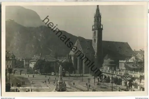 Bolzano - Chiesa parrocchiale - Foto-Ansichtskarte - Editore Lor. Fränzl Bolzano 30er Jahre
