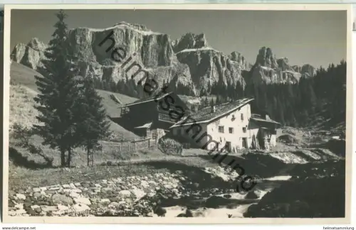 Motivo pr. Canazei con Sella - Foto-Ansichtskarte - Editore Leo Baehrendt Merano 1930