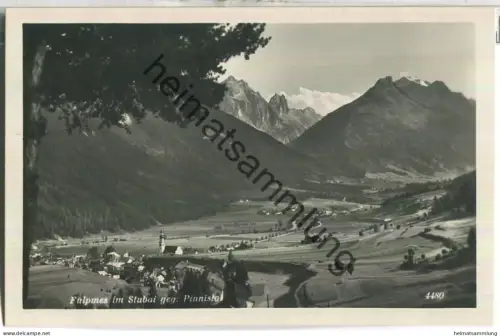 Fulpmes im Stubai gegen Pinnistal- Foto-Ansichtskarte - Verlag Chizzali Innsbruck 30er Jahre