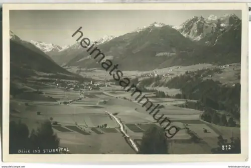 Blick ins Stubaital - Foto-Ansichtskarte - Verlag Adolf Künz Innsbruck 30er Jahre (E85249y)*