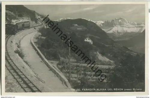 Ferrovia Alpina del Renon presso Bolzano - Foto-Ansichtskarte - Editore Lor. Fränzl Bolzano 30er Jahre