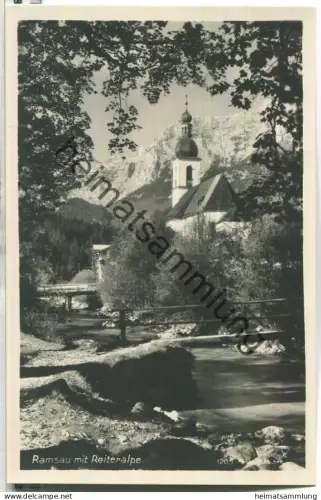 Ramsau mit Reiteralpe - Foto-Ansichtskarte - Verlag Hans Huber München 30er Jahre