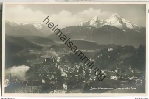 Berchtesgaden vom Lockstein - Foto-Ansichtskarte - Verlag Ottmar Zieher München