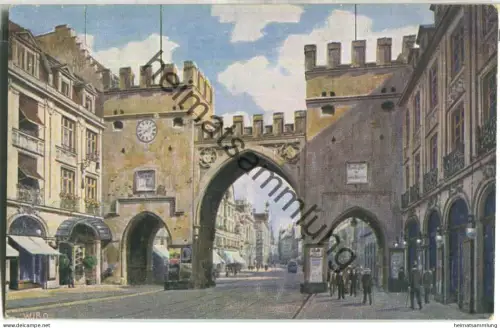 Karlstor mit Neuhauserstrasse - Verlag Lorsch & Nachbar Rudolstadt - Wiro-Künstlerkarte