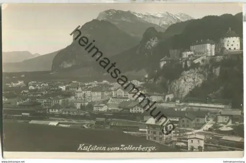 Kufstein vom Zellerberge - Foto-Ansichtskarte - Verlag Alwin Stöcker Kiefersfelden - Foto-AK