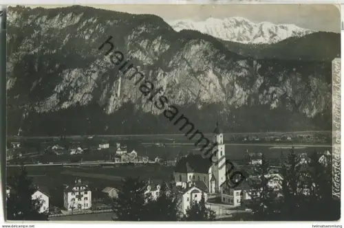 Kiefersfelden gegen den wilden Kaiser - Foto-Ansichtskarte - Verlag Alwin Stöcker Kiefersfelden