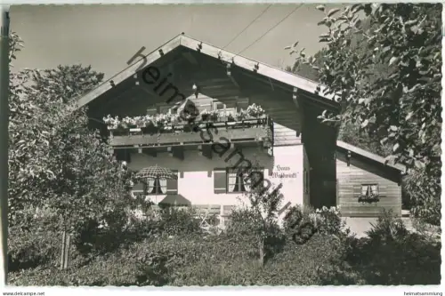 Haus Waldwinkel Besitzer Peter Rieger - Dorf Walchensee - Foto-Ansichtskarte - Verlag Hans Huber Garmisch-Partenkirchen