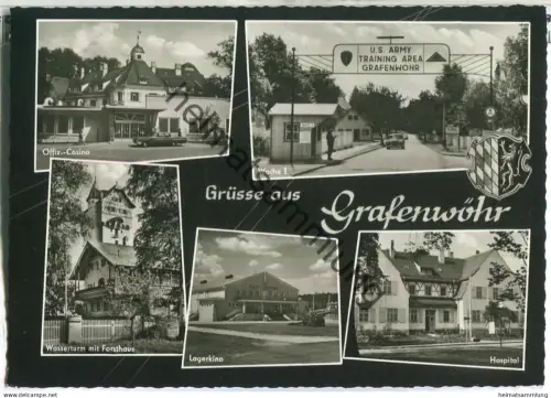 Grafenwöhr - Wasserturm - Hospital - Lagerkino - Verlag Erich Spahn Grafenwöhr - gel. 1965