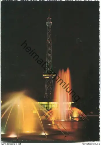 Berlin - Funkturm bei Nacht - Verlag Krüger