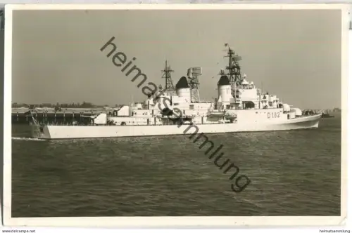 Zerstörer Schleswig-Holstein D 182 - Foto-Ansichtskarte - Verlag Foto-Drüppel Wilhelmshaven