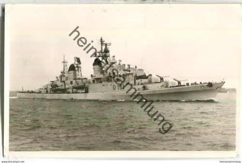 Zerstörer Hamburg D 181 - Foto-Ansichtskarte - Verlag Foto-Drüppel Wilhelmshaven