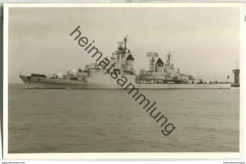 Zerstörer Hessen D 184 - Foto-Ansichtskarte - Verlag Foto-Drüppel Wilhelmshaven