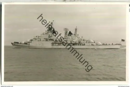 Zerstörer Hessen D 184 - Foto-Ansichtskarte - Verlag Foto-Drüppel Wilhelmshaven