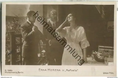 Erna Morena - Verlag Photochemie Berlin K. 1984 - Rückseite beschrieben 1919