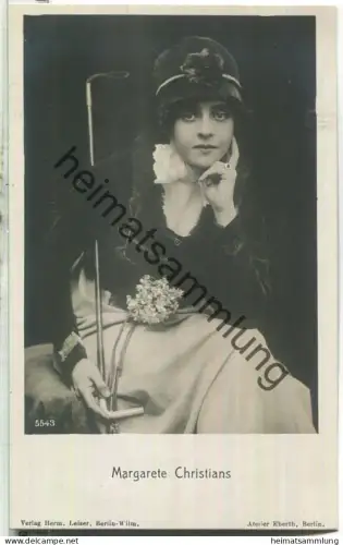 Margarete Christians - Verlag Hermann Leiser 5543 - Rückseite beschrieben 1918