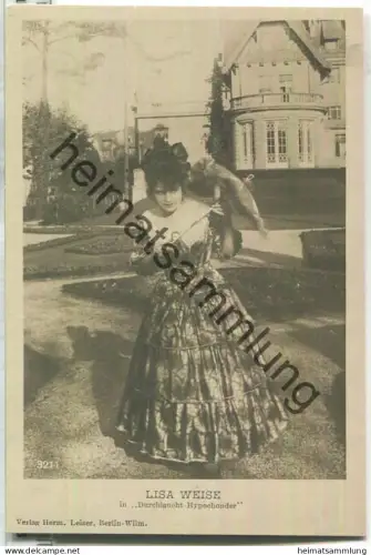 Lisa Weise - Verlag Herm. Leiser Berlin 3211 - Kleinformat - Rückseite beschrieben 1918
