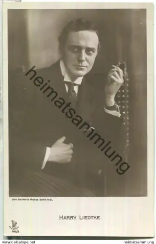 Harry Liedtke - Ross-Verlag 102/2 - Rückseite beschrieben 1919