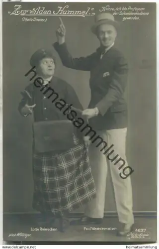 Paul Westermeier - Lotte Reinecken - Thalia-Theater Berlin - Verlag Photochemie Berlin 4637