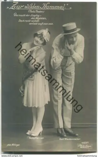 Paul Westermeier - Betty Feiner - Thalia-Theater Berlin - Verlag Photochemie Berlin 4637