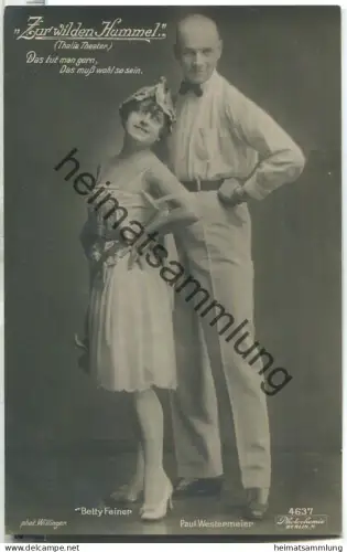 Paul Westermeier - Betty Feiner - Thalia-Theater Berlin - Verlag Photochemie Berlin 4637
