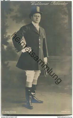 Valdemar Psilander - Verlag Rubens Budapest - Rückseite beschrieben 1917