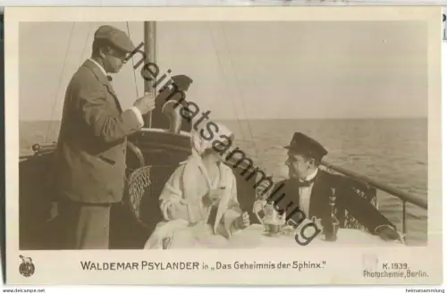 Valdemar Psilander - Verlag Photochemie Berlin K. 1939 - Rückseite beschrieben 1918