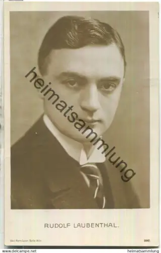 Rudolf Laubenthal - Verlag Herm. Leiser Berlin 8942 - Rückseite beschrieben 1918