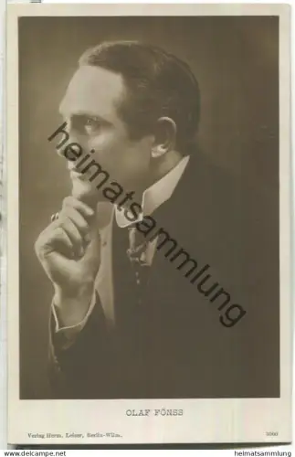 Olaf Fönss - Verlag Herm. Leiser Berlin 3000 - Rückseite beschrieben 1917