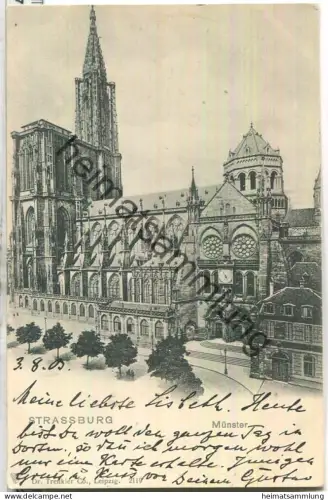 Strassburg - Münster - Verlag Dr. Trenkler & Co Leipzig - gel. 1903