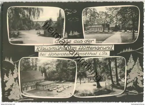 Hohenstein-Ernstthal - Klausmühle im Hüttengrund - Verlag R. Kallmer Zwickau
