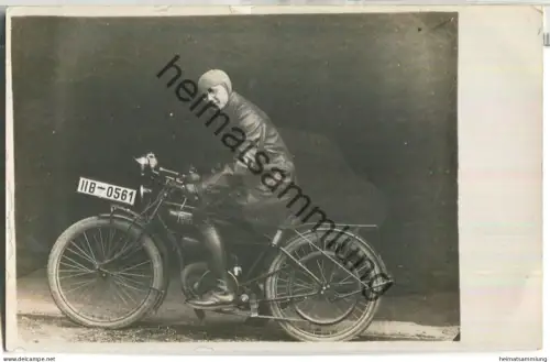 Stock Motorrad - Max Brey - Oberhaunstadt - Foto-AK 1927