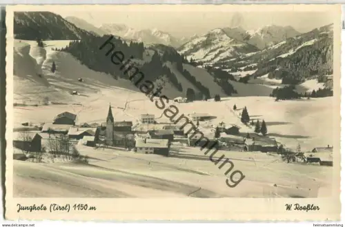 6691 Jungholz - Sporthotel Adler - Besitzer M. Kögl - Foto-Ansichtskarte - Verlag W. Roessler Lindenberg - gel. 1942