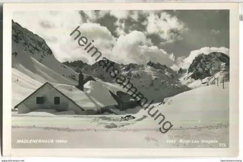 Madleinerhaus - Foto-Ansichtskarte - Verlag Photo Risch-Lau Bregenz