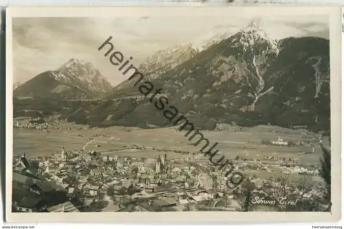 Schwaz - Foto-Ansichtskarte - Verlag Oskar Kreibich Schwaz - Feldpost - Zensurstempel