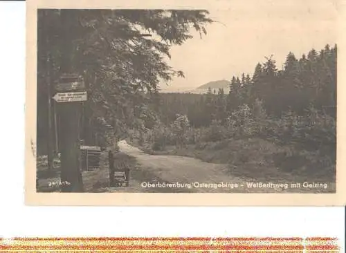 oberbärenburg, weißeritzweg m. geising, 1955 (Nr. 6844)