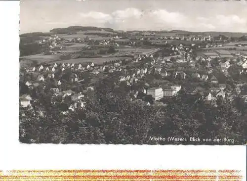 vlotho (weser), blick v.d. burg (Nr. 6854)