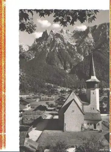 evangel. kirche m. karwendelgebirge in mittenwald (Nr. 7041)