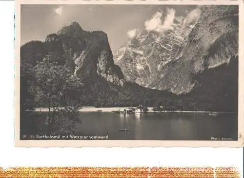 st. bartholomä m. watzmann ostwand, 1937 (Nr. 7116)